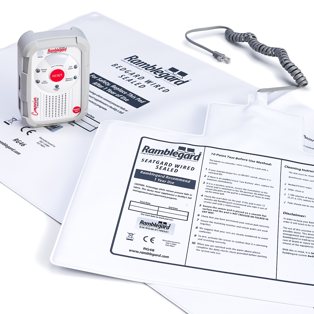 Wired Bed/Seatgard Set c/w Wired Companion Monitor - Standalone